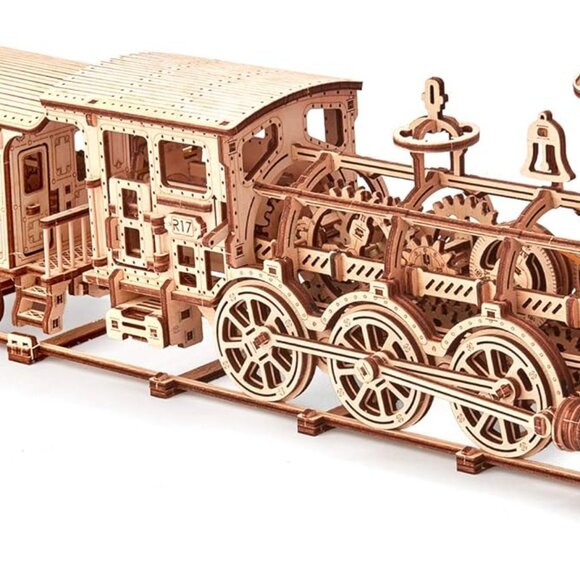 3D Wooden Puzzle - 34"x7″ Wooden Train - Engineering DIY Wooden Model for Adults - Picture 10 of 10